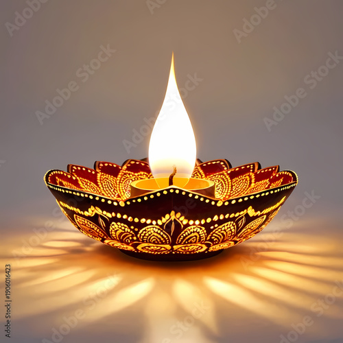 Wallpaper Mural burning candle in the temple Torontodigital.ca