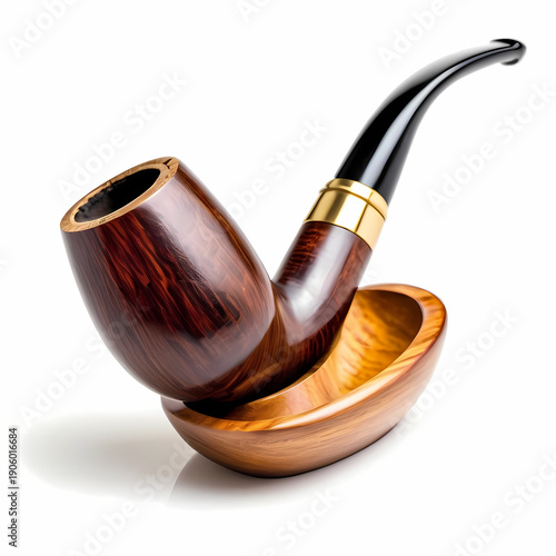 Wallpaper Mural tobacco pipe isolated on white background Torontodigital.ca