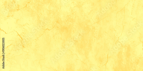 A worn and aged vintage parchment texture featuring a yellow grunge background with stained brown antique paper details for a retro scrapbook design backdrop