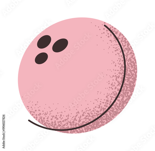 Bowling ball game symbol sticker