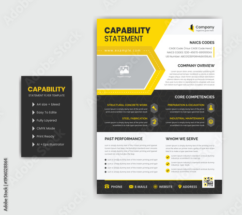 Capability Statement Template Design