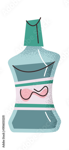Mouthwash for oral rinse sticker