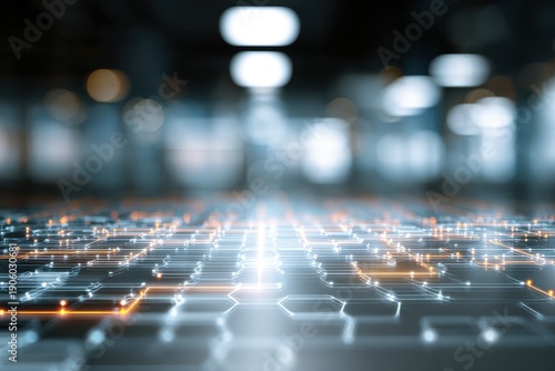 Future ready technology background with integrated AI and data platforms, simple interface layout, neutral color scheme, bright balanced lighting, professional business look.