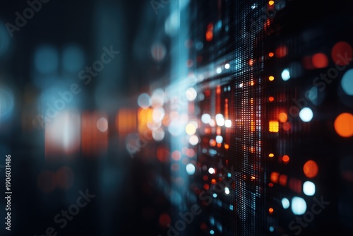 Wallpaper Mural Professional tech backdrop with soft focus UI elements and bright atmosphere. Torontodigital.ca