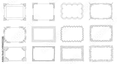 Collection of Various Rectangular Frame Designs.
