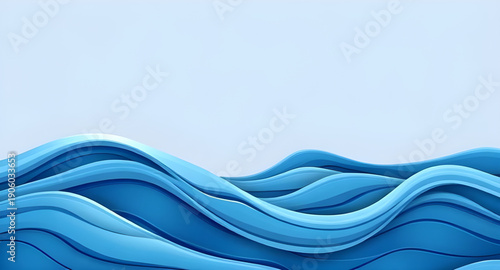 abstract, blue, wave, waves, water, ocean, sea, fluid, flowing, motion, ripple, liquid, dynamic, energy, calm, serene, smooth, texture, background, pattern, design, graphic, illustration, digital, art