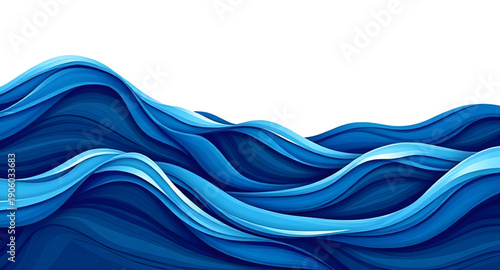 abstract, blue, wave, waves, water, ocean, sea, fluid, flowing, motion, ripple, liquid, dynamic, energy, calm, serene, smooth, texture, background, pattern, design, graphic, illustration, digital, art