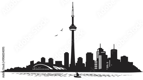 Toronto Skyline Silhouette