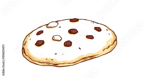 cookie, biscuit, sweet, dessert, snack, food, bakery, baked, treat, chocolate, chip, choco, sugary, dough, pastry, homemade, fresh, tasty, delicious, yummy, golden, brown, round, crunchy, cute, cartoo