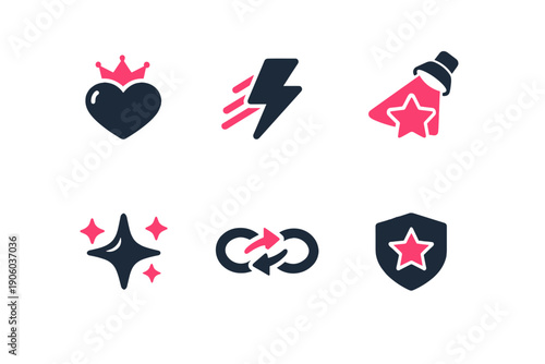 Free Download Vector boost simple text image no lightning icon generation labels star like - GFXLoad