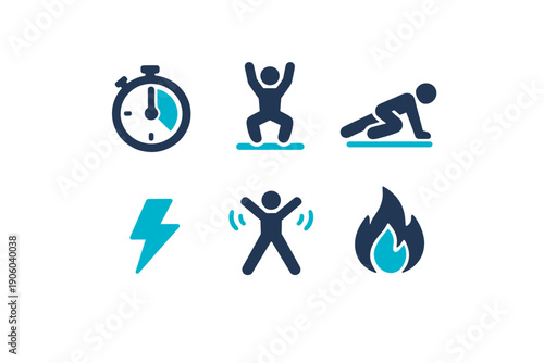 Interval figure image vector simple text icon no generation lightning jacks jumping