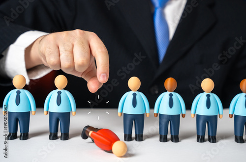 Purge staff of disloyal subordinates. Dismissal of underperforming staff and senior management. HR reset concept. Corporate restructuring improves loyalty, productivity and leadership control.