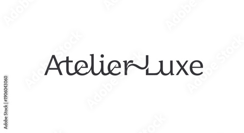 Atelier Luxe logo design on white background.