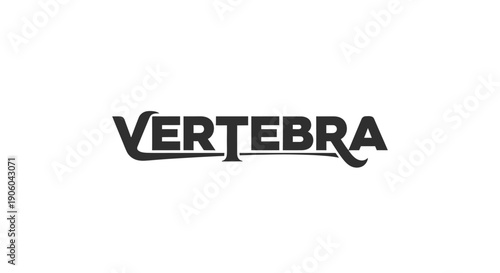 Vertebra logo design on white background.