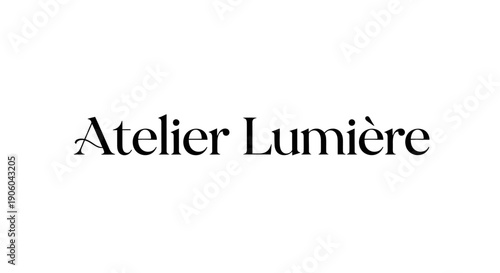 Atelier Lumière logo design on white background.
