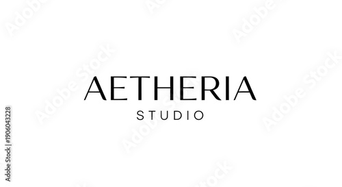 Aetheria Studio logo design on a white background.
