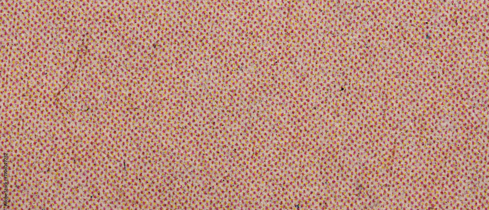Fototapeta premium CMYK Halftone Dots Ink Print on Paper Texture Background Macro