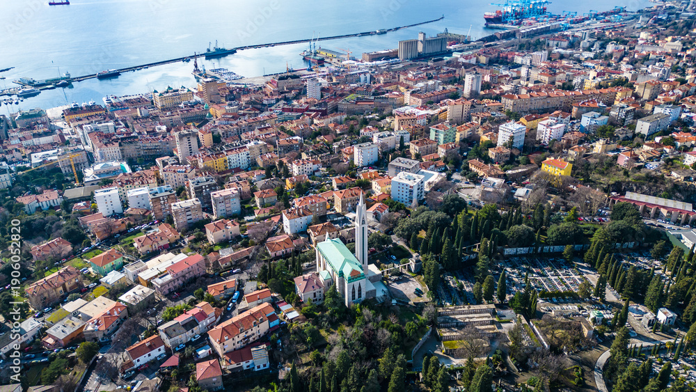 Fototapeta premium Rijeka Coastal Cityscape
