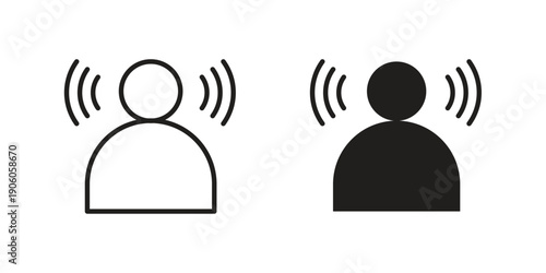 Brand awareness icon symbol, logo illustration. Pixel perfect vector graphics