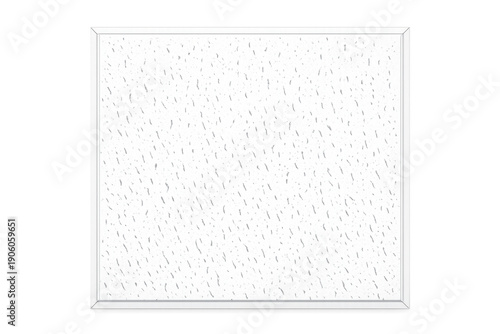 Acoustic ceiling tile panel isolated on transparent background