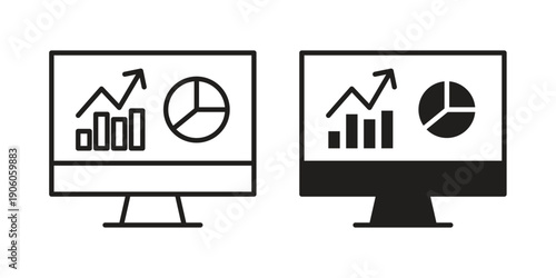 Dashboard icon symbol, logo illustration. Pixel perfect vector graphics
