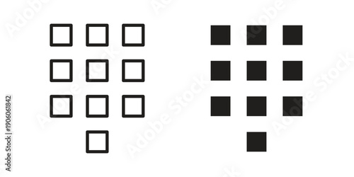 Keypad icon symbol, logo illustration. Pixel perfect vector graphics