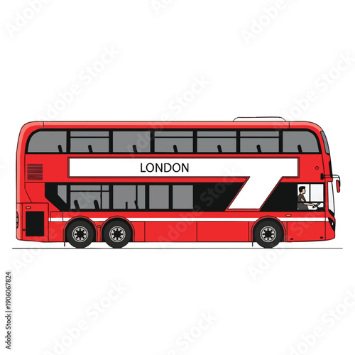 Modern Double Decker Bus in London Highlighting Public Transportation