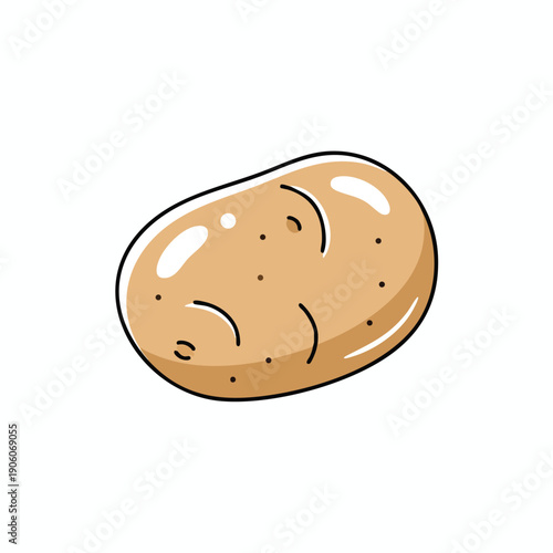 Fresh New Potatoes on a White Background for Healthy Food and Cooking Promotions