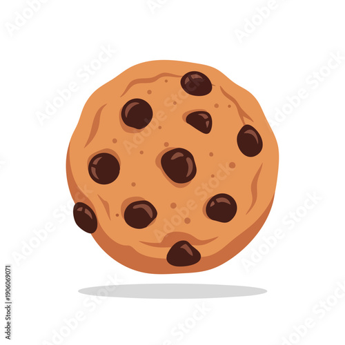Delicious Chocolate Chip Cookie with Warm Crispy Edges and Soft Center