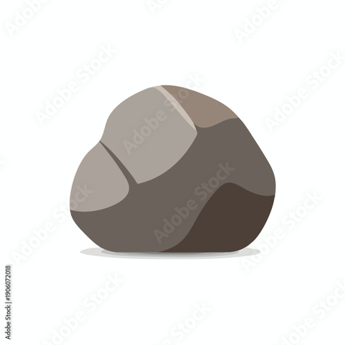 Close up of a Smooth Gray Stone with Natural Textures and Surface Details