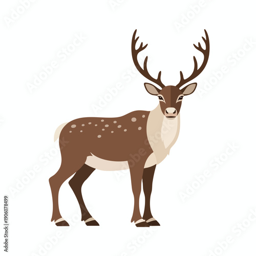 Elegant Stag with Large Antlers in a Natural Setting for Wildlife and Nature Themes