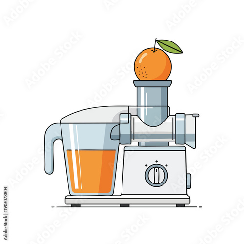 Freshly Squeezed Juice Extractor with Fruit for Healthy Beverages