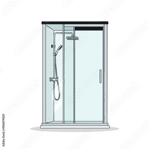 Modern Glass Shower Enclosure with Sliding Doors for Bathroom Renovation