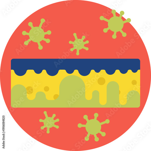 Sponge Icon: Represents cleaning and sanitation practices, emphasizing the removal of food residues and bacteria from kitchen surfaces and utensils.