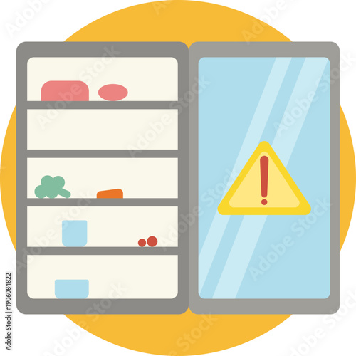 Represents safe food storage at low temperatures to prevent spoilage and reduce the growth of harmful bacteria.