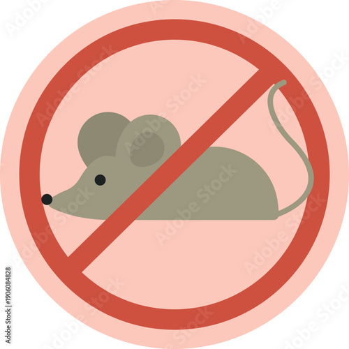 This icon indicates that rodents are strictly forbidden in the area to maintain hygiene and food safety standards.
