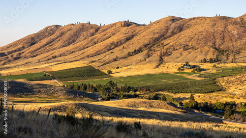Rolling Hills and farms within the valley