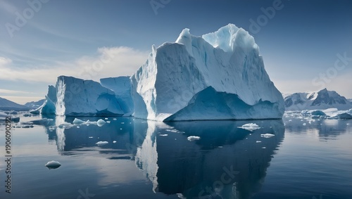 Frozen Jewel of Greenland: Radiant Iceberg Light