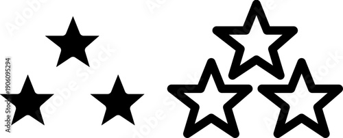 Premium quality and excellence star symbol
