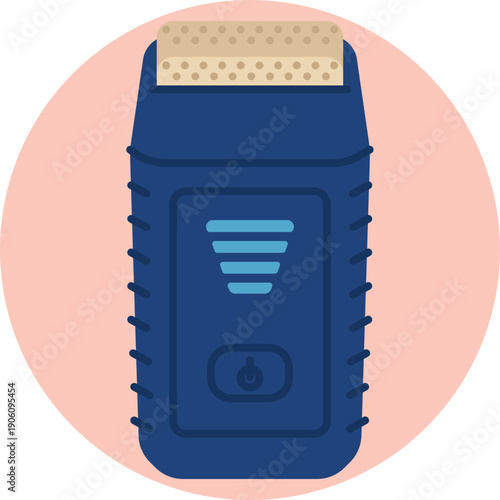 A minimal razor symbol representing manual hair removal through shaving, commonly used for face and body grooming.