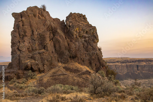Basalt Rocks Feathers at Frenchman Coulee