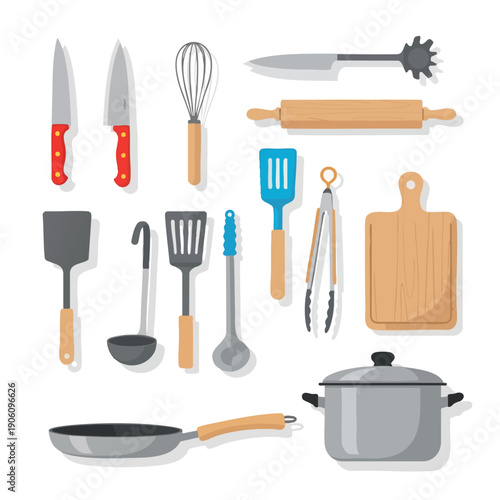 Assorted Kitchen Utensils and Cookware