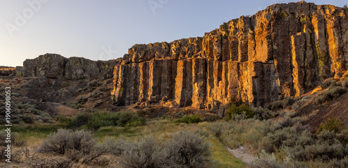 Photography Basalt Rocks Feathers at Frenchman Coulee