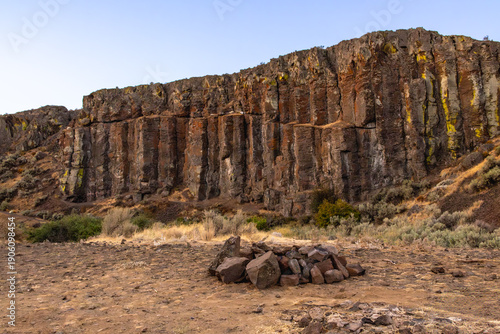 Φωτογραφία Basalt Rocks Feathers at Frenchman Coulee