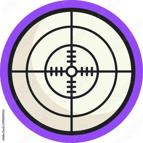 Crosshair – Symbolizes focus and accuracy, often used to indicate aiming, tracking, or targeting wildlife or game.