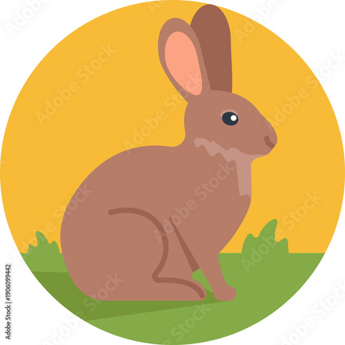 A symbol representing a rabbit as common game, often used to indicate small-game hunting or wildlife presence.