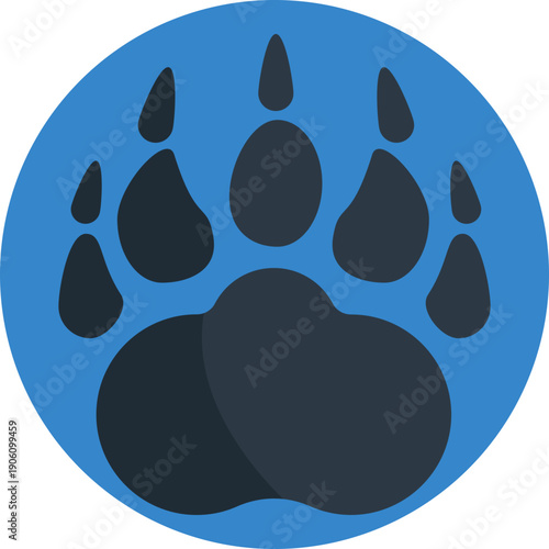 Paw — Represents animal tracks or wildlife presence, often used to indicate signs of game or animals in a hunting area.