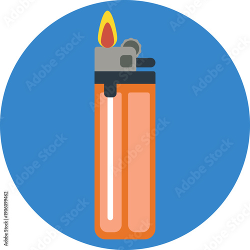A lighter used to start fires outdoors, essential for camping, survival, and hunting activities.