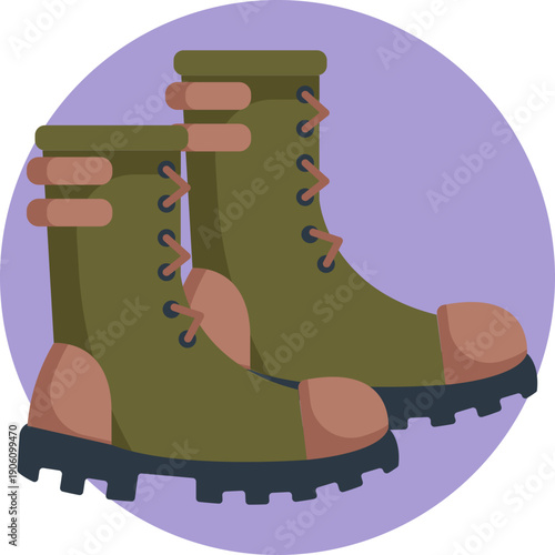 Hunting boots — Sturdy footwear designed to protect and support the hunter while walking through rough, uneven terrain.