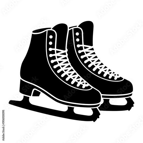 ice skates isolated on white background